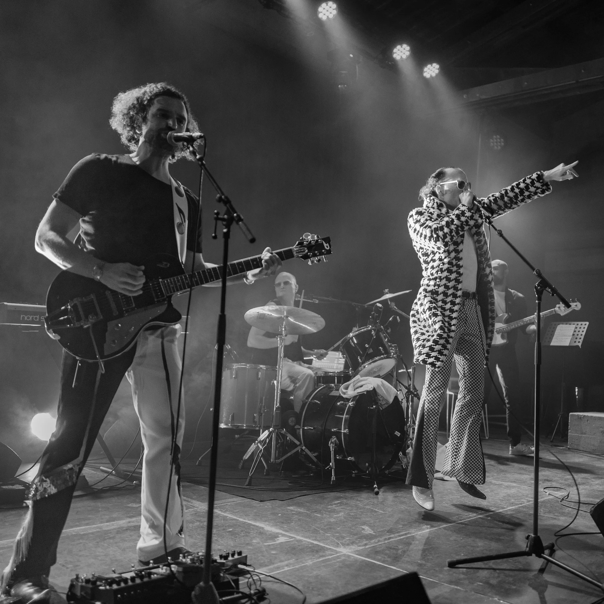 Concert, reportage événementiel en noir et blanc