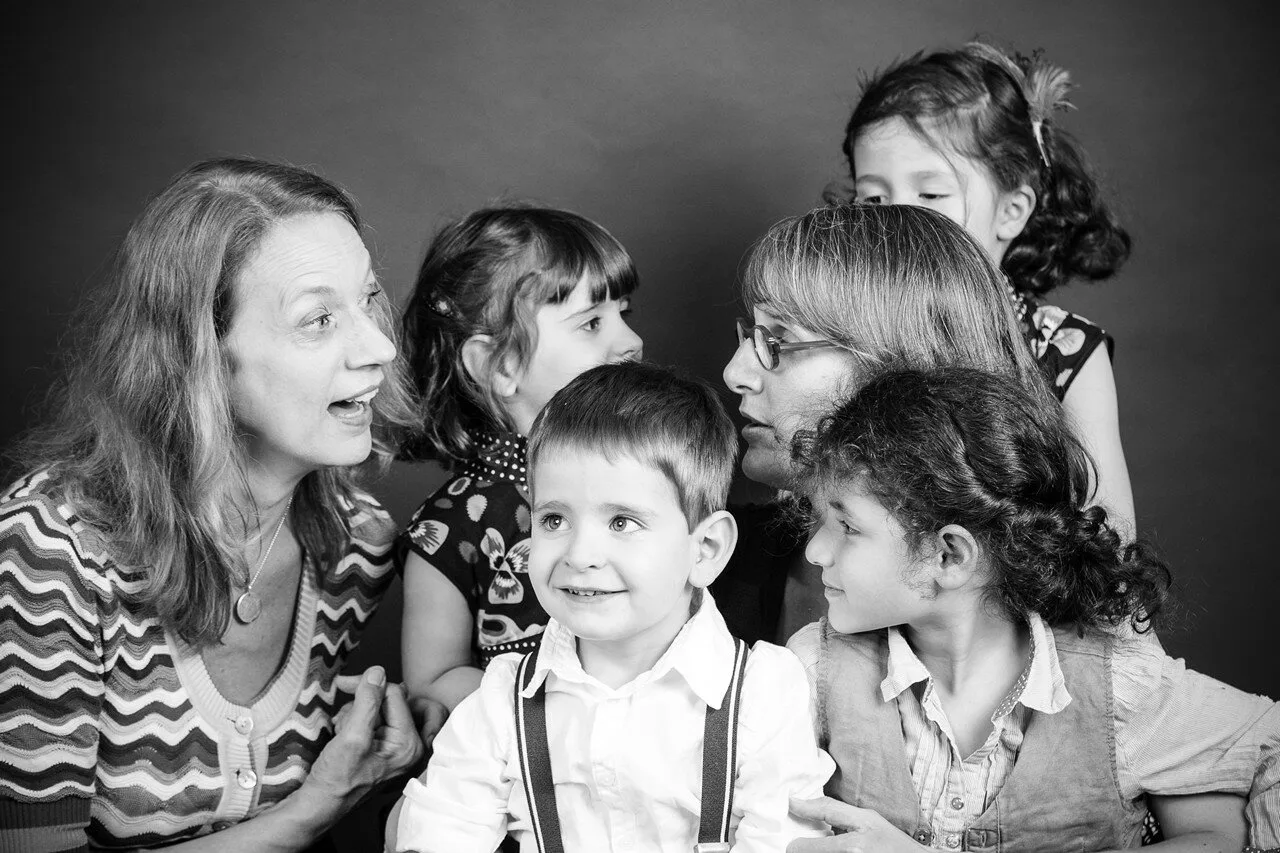 Séance famille en studio