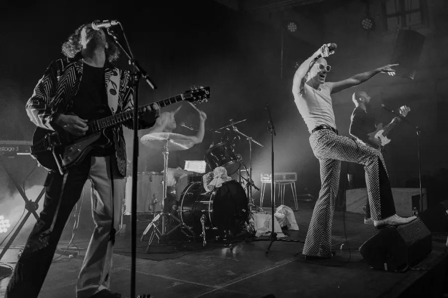 Concert, reportage en noir et blanc