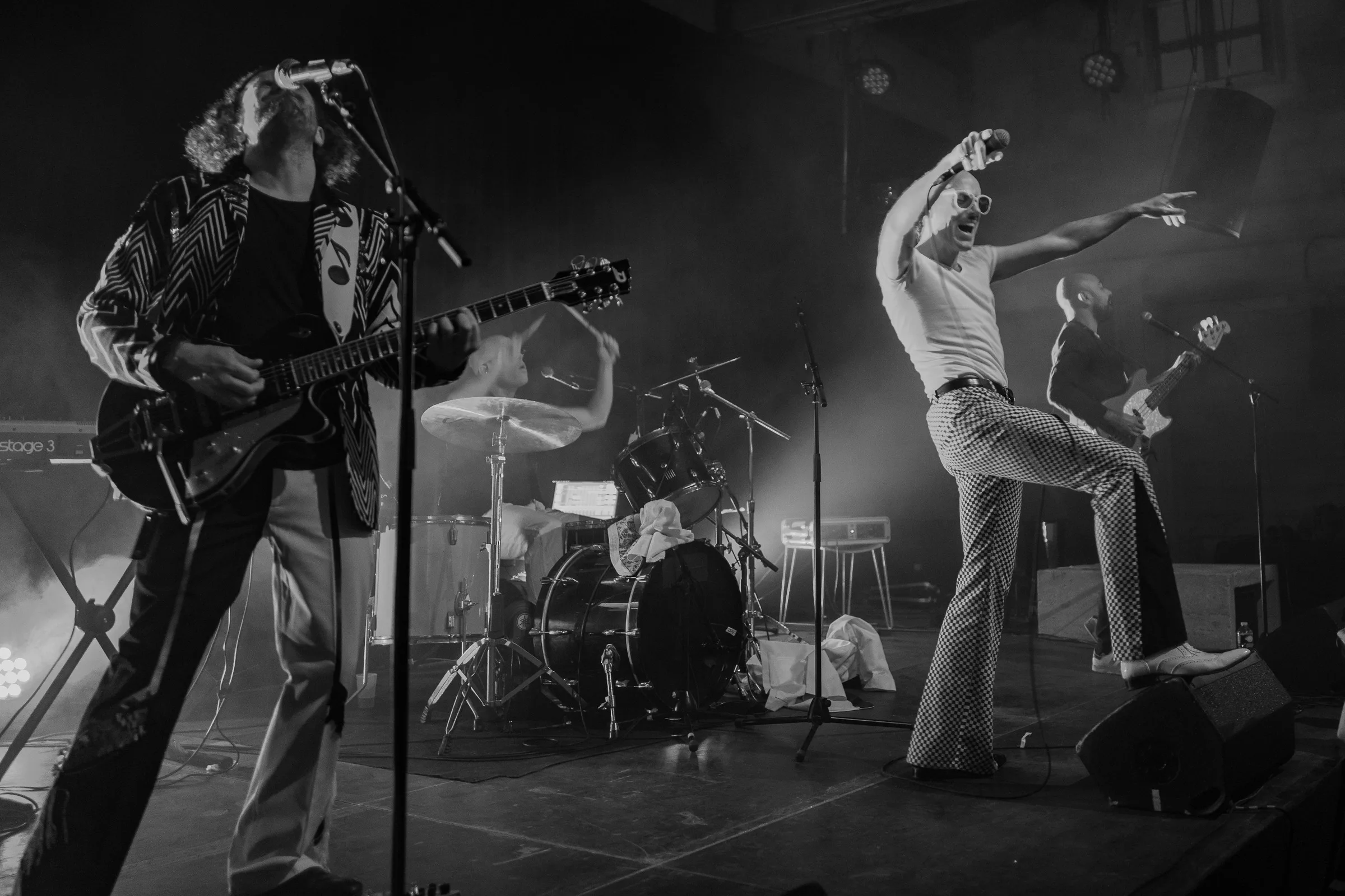 Concert, reportage en noir et blanc
