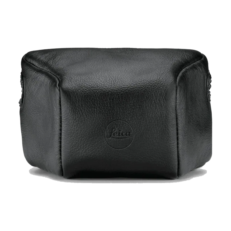 Étui pouch cuir noir, Long