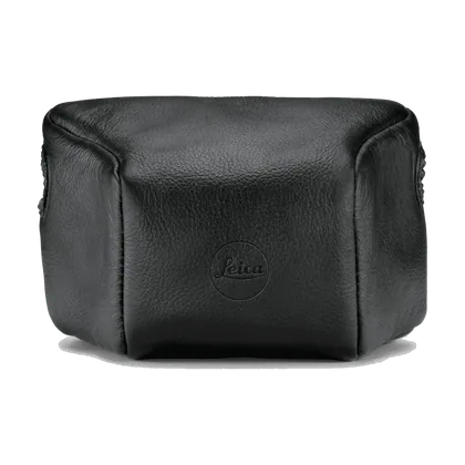 Étui pouch cuir noir, Long
