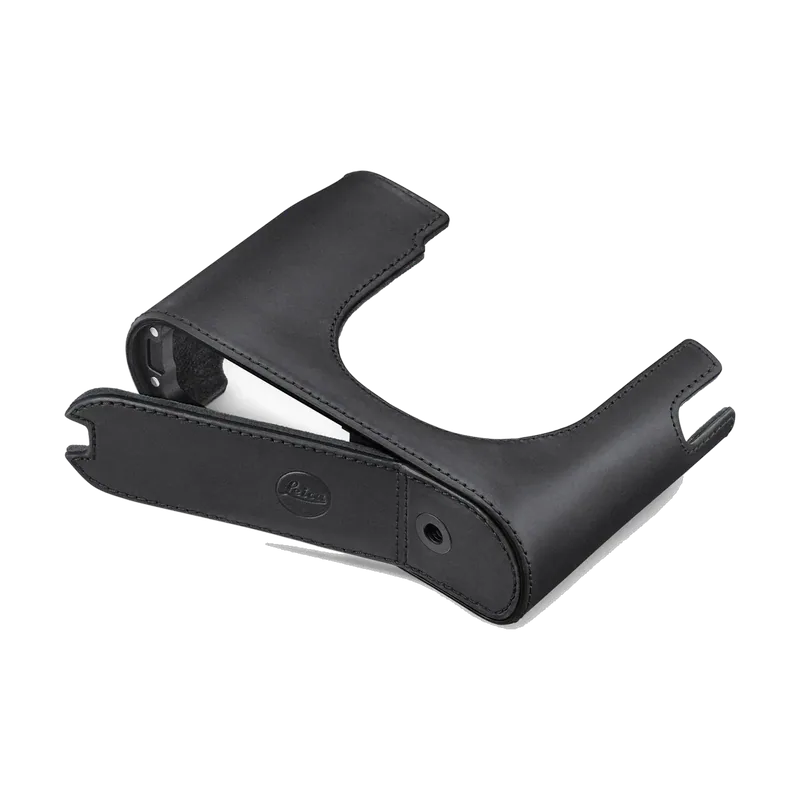 Demi-étuit Cuir noir pour Leica Q3