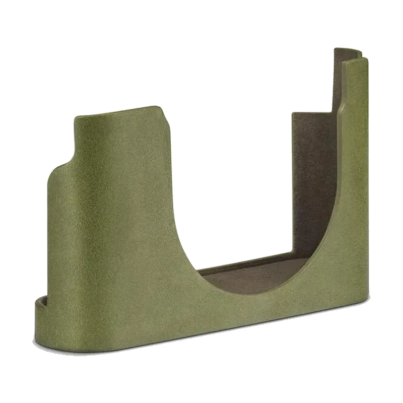 Demi étui cuir vert olive pour D-Lux 8