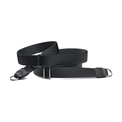 Strap Leica tissu et cuir noir
