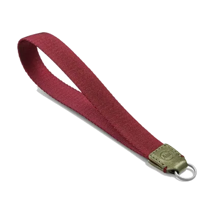 Dragonne Leica tissu et cuir Bordeaux/Olive