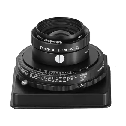 Schneider Apo-Digitar 4,5/90 mm SB34 dans une monture à ouverture