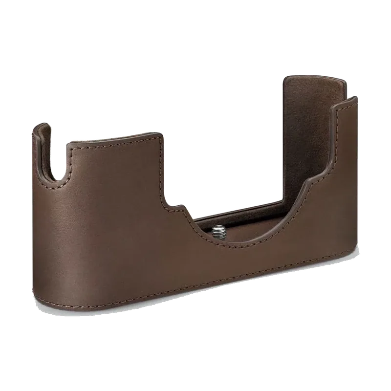 Demi étui protecteur M11 en cuir marron foncé