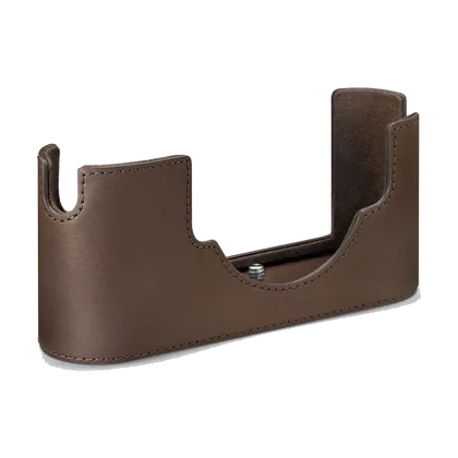 Demi étui protecteur M11 en cuir marron foncé